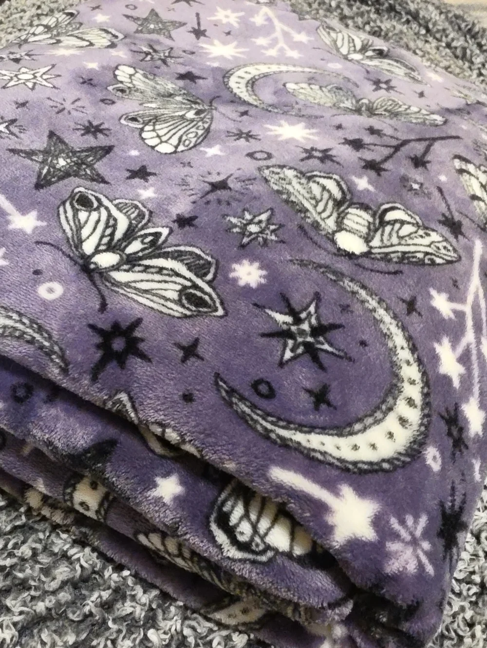Rachel Roy Moon Stars Moths Blanket